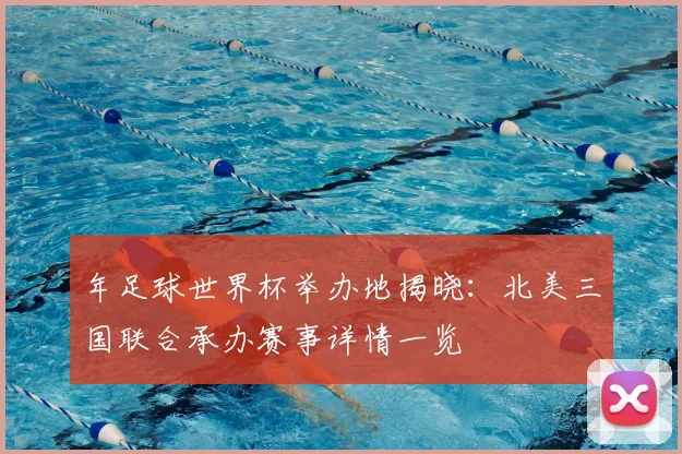 年足球世界杯举办地揭晓:北美三国联合承办赛事详情一览